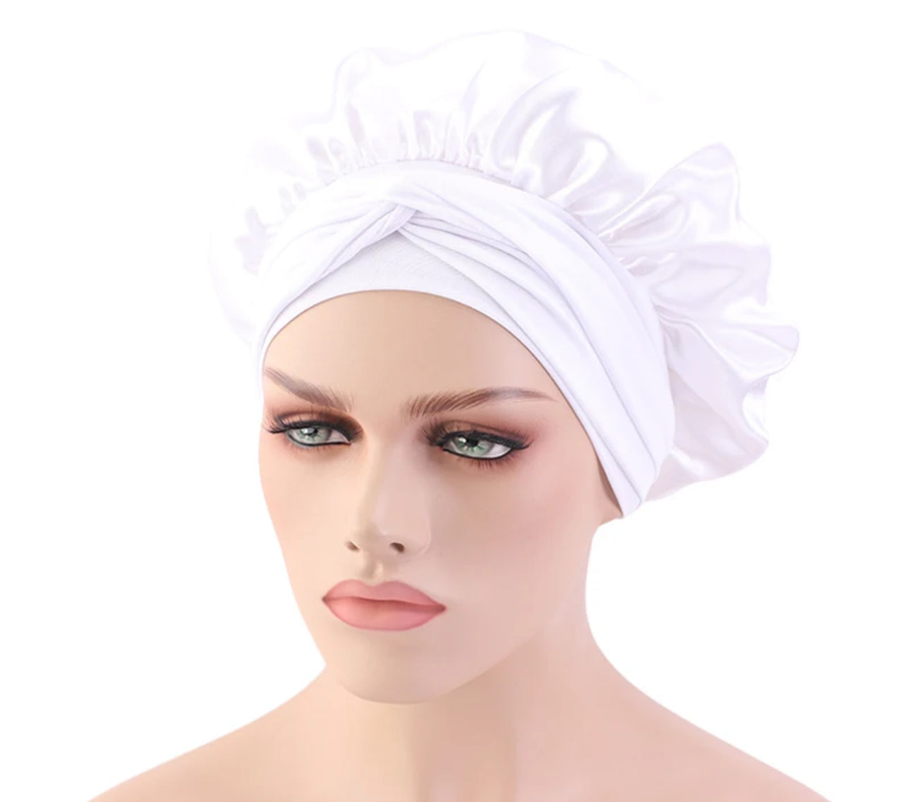 Top Selling Premium Silk Bonnet with Elastic Tie, Perfect for Large Hair Care, Ideal for Sleeping or Home Use in Satin Material