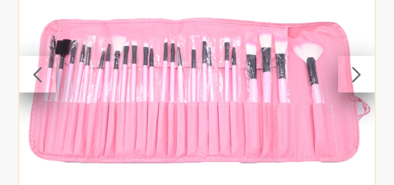 Makeup Brush Set - Four Color Options - Twenty-Four Piece Set