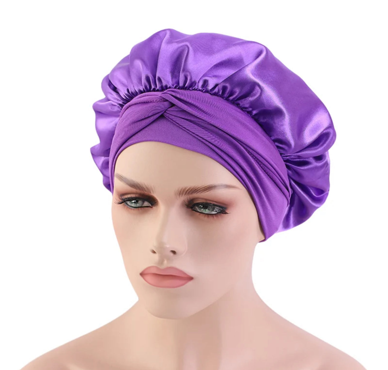 Top Selling Premium Silk Bonnet with Elastic Tie, Perfect for Large Hair Care, Ideal for Sleeping or Home Use in Satin Material