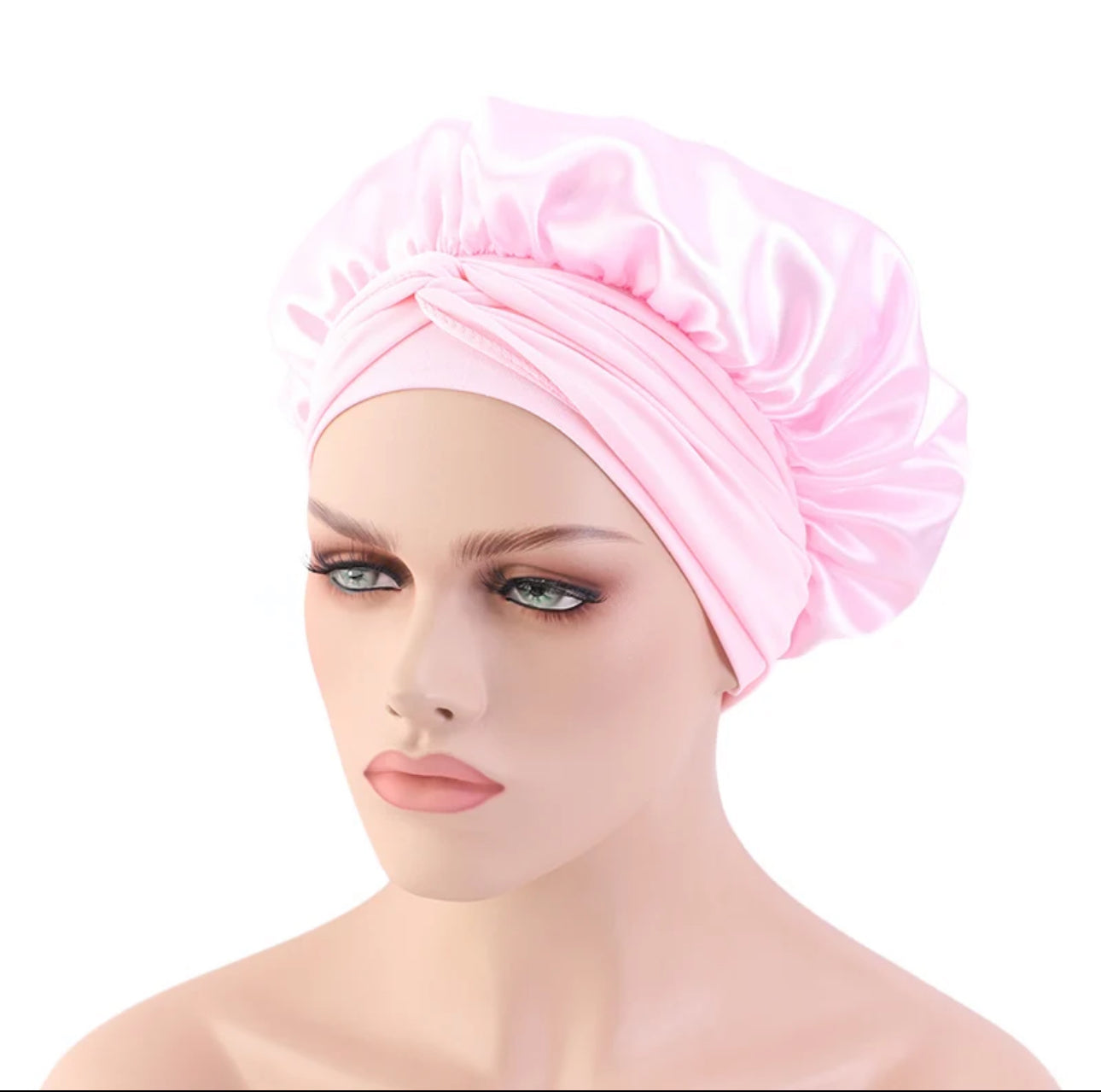 Top Selling Premium Silk Bonnet with Elastic Tie, Perfect for Large Hair Care, Ideal for Sleeping or Home Use in Satin Material