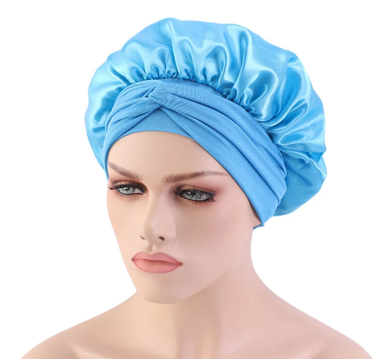 Top Selling Premium Silk Bonnet with Elastic Tie, Perfect for Large Hair Care, Ideal for Sleeping or Home Use in Satin Material