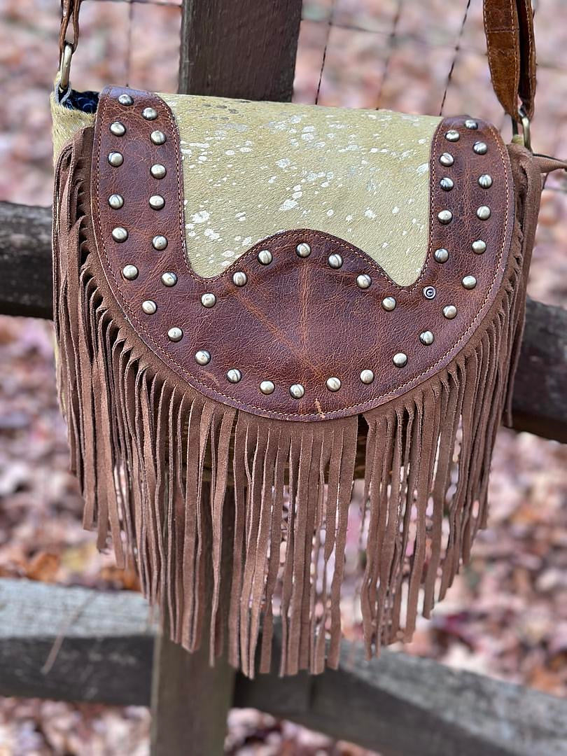 Flap with tooled Leather and Suade